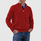 Célestin | Pull homme à col montant et demi-zip