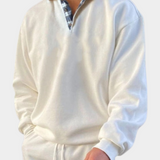 Mireille | Pull homme à col polo et coupe décontractée