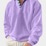 Mireille | Pull homme à col polo et coupe décontractée