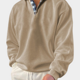 Mireille | Pull homme à col polo et coupe décontractée
