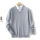 Bolesław | Pull en cachemire pour homme à col V classique