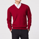 Bolesław | Pull en cachemire pour homme à col V classique