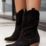 Odette | Bottes de Cowboy Chic et Respirantes Femme avec Zip