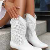 Odette | Bottes de Cowboy Chic et Respirantes Femme avec Zip