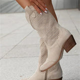 Odette | Bottes de Cowboy Chic et Respirantes Femme avec Zip