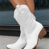 Odette | Bottes de Cowboy Chic et Respirantes Femme avec Zip