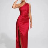 Clémence | Robe Maxi Une Épaule à Dos Nu