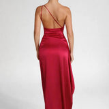 Clémence | Robe Maxi Une Épaule à Dos Nu
