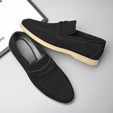 Margaux | Mocassins beiges élégants à finition lisse