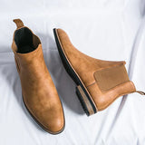 Sacha | Bottes Chelsea Minimalistes en Finition Mate pour Homme
