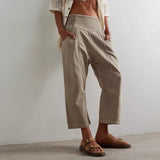 Nora | Pantalon Large Weekender Décontracté Chic
