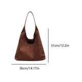 Pauline | Sac hobo en daim pour femme format spacieux