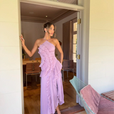 Émilienne | Robe élégante à col halter et silhouette fluide