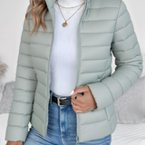 Frieda | Veste matelassée cintrée à col montant