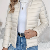 Frieda | Veste matelassée cintrée à col montant