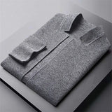 Loïc | Veste Homme en Maille Texturée à Col Montant
