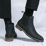 Sacha | Bottes Chelsea Minimalistes en Finition Mate pour Homme