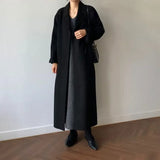 Geneviève | Manteau en laine pour femme avec ceinture à la taille