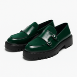 Théodore | Mocassins homme à double boucle et semelle à crans