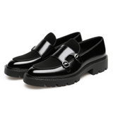 Théodore | Mocassins homme à double boucle et semelle à crans