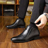 Antoine | Bottines habillées pour homme à bout pointu et fermeture éclair latérale