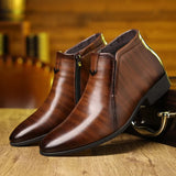 Antoine | Bottines habillées pour homme à bout pointu et fermeture éclair latérale