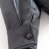 Carla | Veste en Cuir Asymétrique