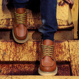 Raphaël | Bottes homme à lacets au style rétro avec semelle rembourrée