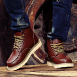 Lucien | Bottes en Cuir Décontractées Imperméables pour Homme