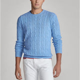 Wiesław | Pull homme en tricot torsadé à col rond