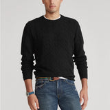 Wiesław | Pull homme en tricot torsadé à col rond