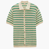 Armand | Chemise d’été en crochet à rayures avec boutons