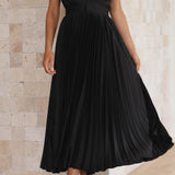 Rosanne | Robe longue plissée à l’allure élégante et aérienne
