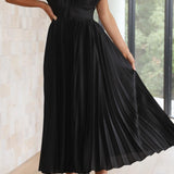 Rosanne | Robe longue plissée à l’allure élégante et aérienne