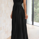 Rosanne | Robe longue plissée à l’allure élégante et aérienne