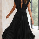 Rosanne | Robe longue plissée à l’allure élégante et aérienne