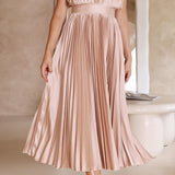 Rosanne | Robe longue plissée à l’allure élégante et aérienne