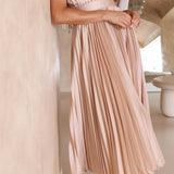 Rosanne | Robe longue plissée à l’allure élégante et aérienne