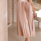 Rosanne | Robe longue plissée à l’allure élégante et aérienne