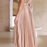 Rosanne | Robe longue plissée à l’allure élégante et aérienne