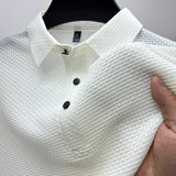 Laurent | Polo homme manches courtes à motif texturé