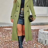 Victoire | Trench-coat long pour femme à double boutonnage