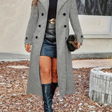 Victoire | Trench-coat long pour femme à double boutonnage