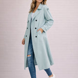 Anaïs | Trench-coat femme à double boutonnage et ceinture ajustable