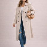 Anaïs | Trench-coat femme à double boutonnage et ceinture ajustable