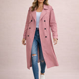 Anaïs | Trench-coat femme à double boutonnage et ceinture ajustable