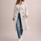 Anaïs | Trench-coat femme à double boutonnage et ceinture ajustable