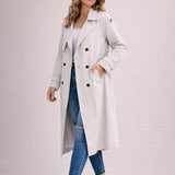 Anaïs | Trench-coat femme à double boutonnage et ceinture ajustable