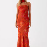 Irina | Robe maxi de soirée à imprimé floral romantique