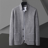 Loïc | Veste Homme en Maille Texturée à Col Montant